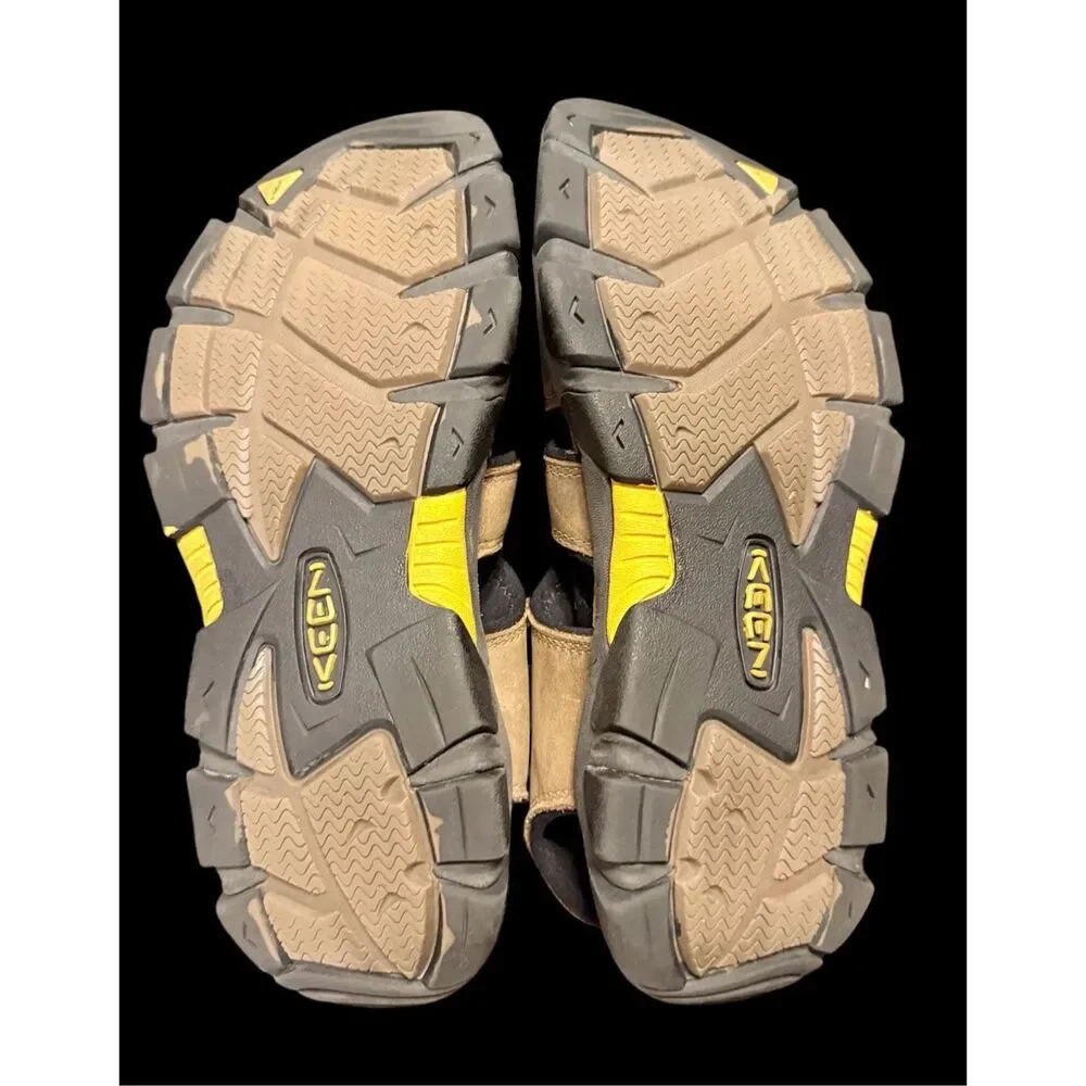 Keen Daytona II Leather Sandals Brown Men Size 10 Hiking Camping Outdoors